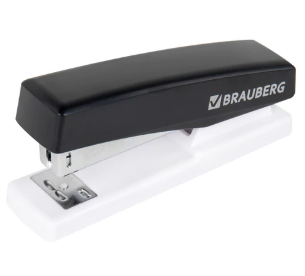 Степлер №24/6, 26/6 BRAUBERG "STYLE MAX", до 30 листов, черный, 272749