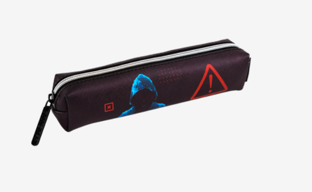 Пенал 'deVENTE Label. Hacker' 21x4x4 см, прямоугольный для 40 предметов, на молнии, 7020571