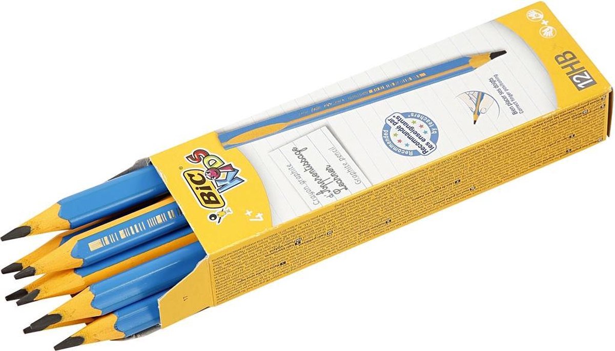 Карандаш ч;гр Bic 'Evolution Kids Boy' HB, трехгран., утолщен., голубой корпус, 138042