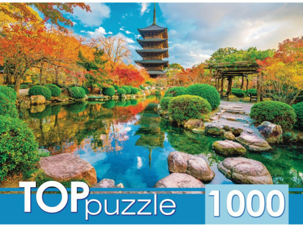 TOPpuzzle. ПАЗЛЫ 1000 элементов.'Япония Храм То-Дзи', ШТТП1000-2712
